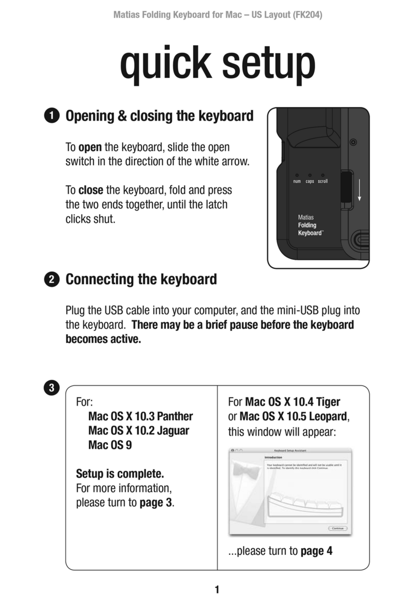 Matias FK204F Specification sheet Matias FK204F Specification sheet