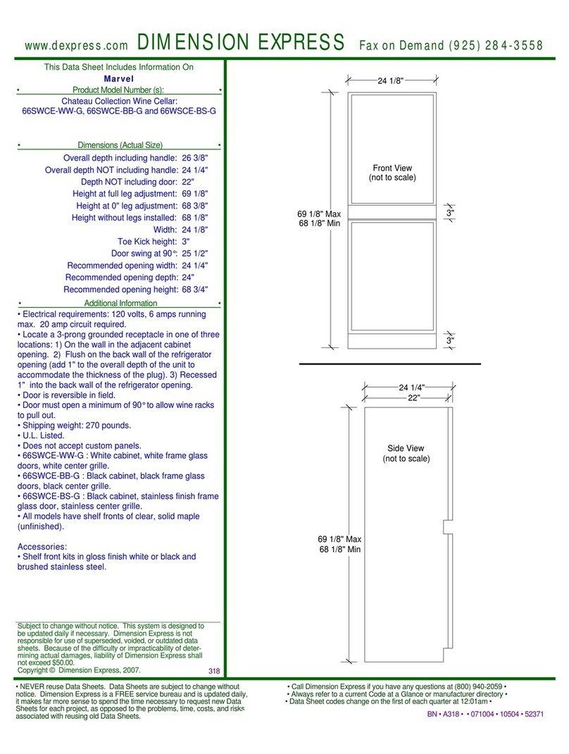 Marvel 66SWCE-BB-G User manual