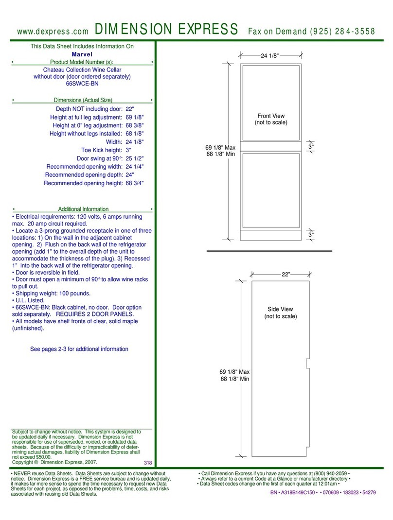 Marvel 66SWCE-BN User manual