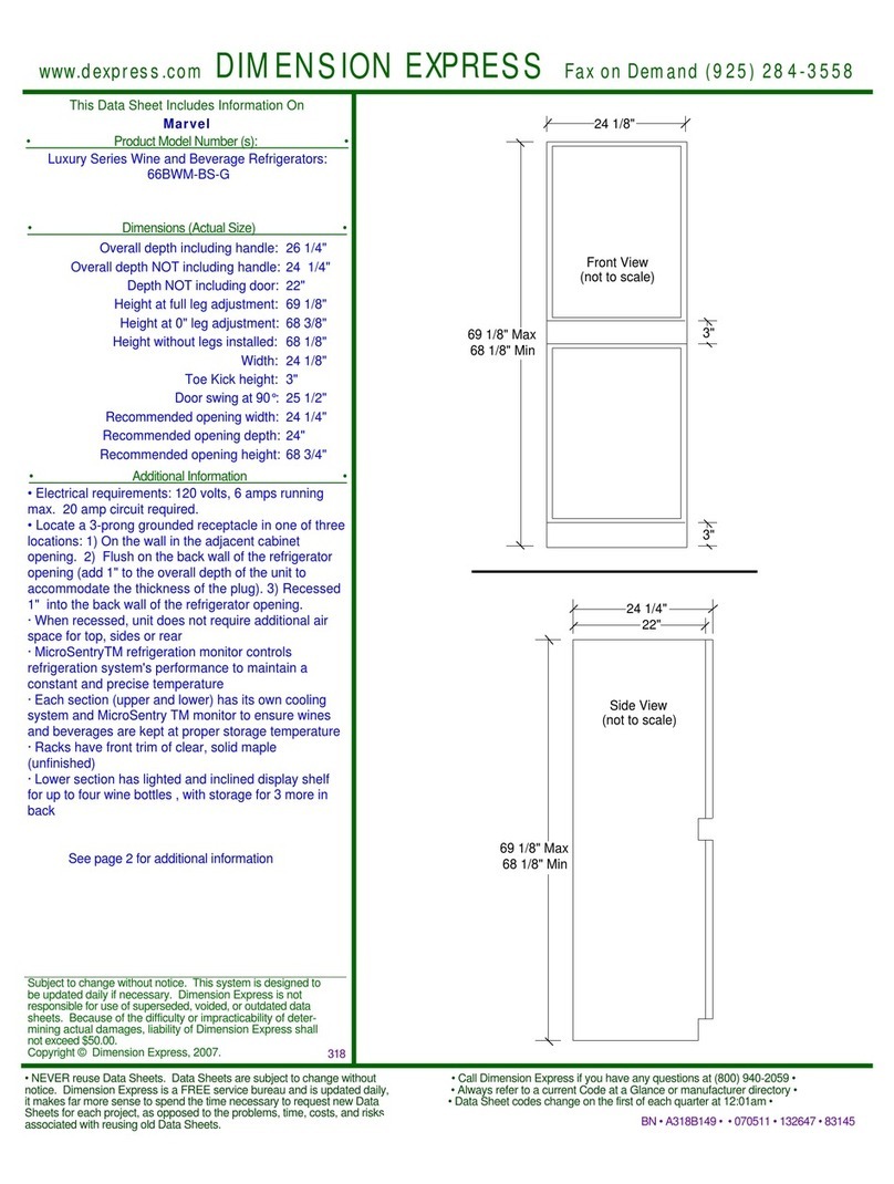 Marvel 66BWM-BS-G datasheet