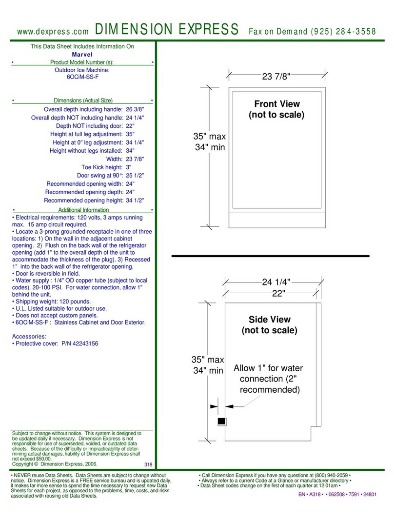 Marvel 6OCIM-SS-F User manual