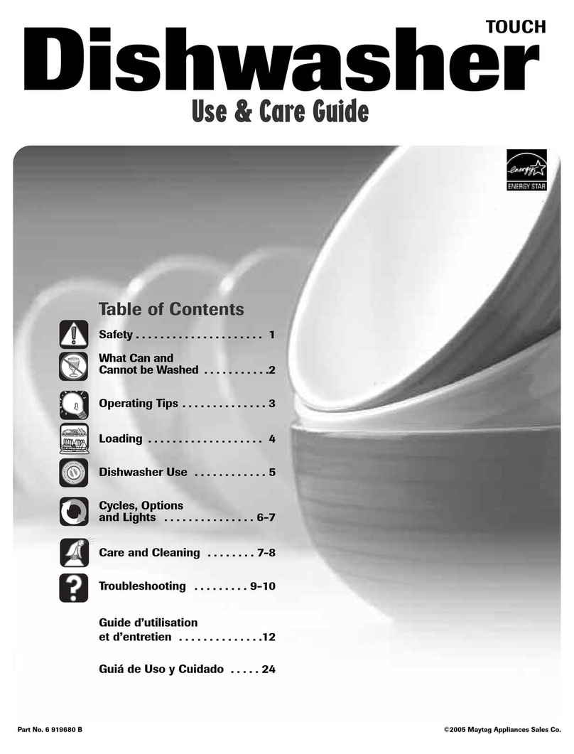 Maytag Jetclean MDB4601AWE User manual Maytag Jetclean MDB4601AWE User manual