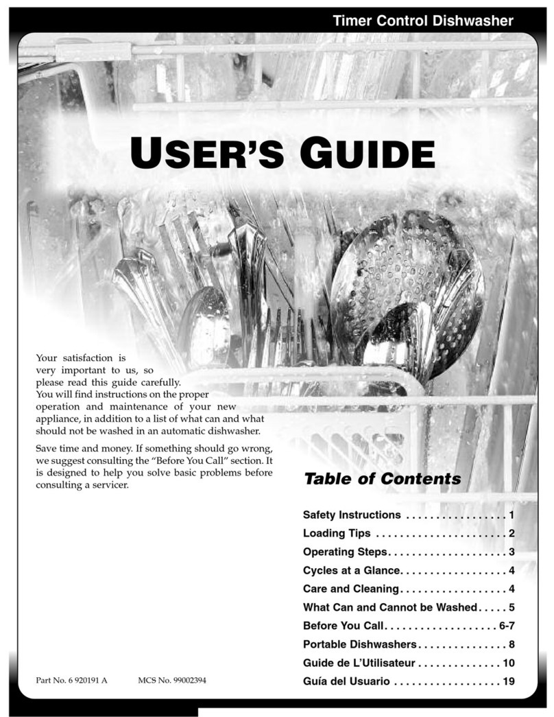 Maytag Jetclean III MDB3700AW User manual