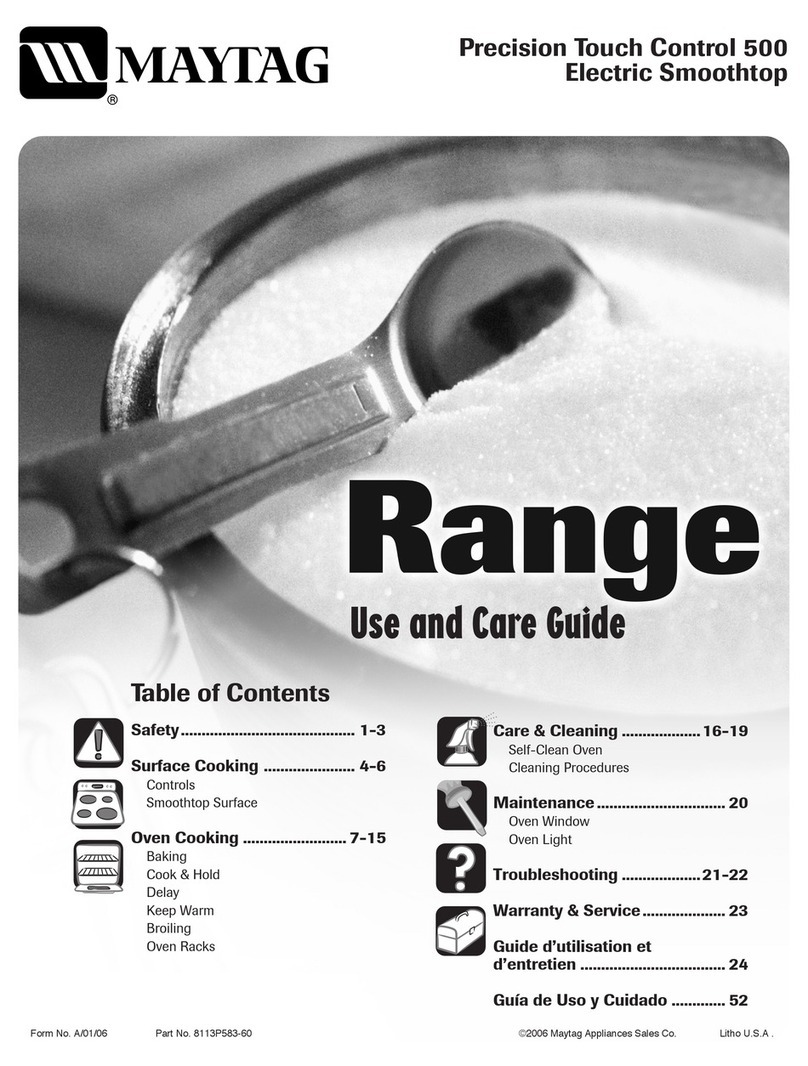 Maytag MER5765Q User manual Maytag MER5765Q User manual