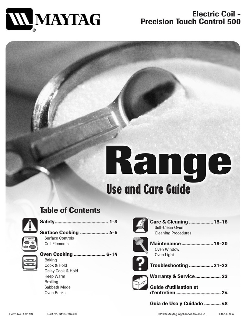 Maytag MER5555QA User manual