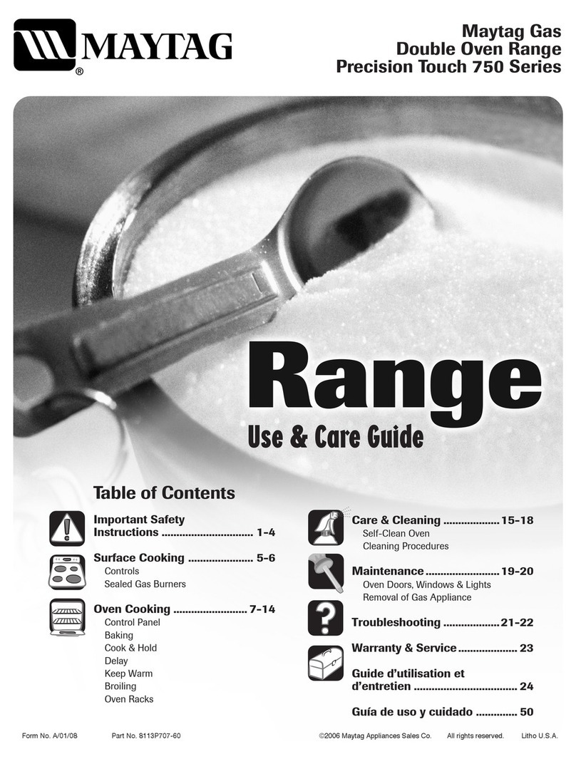 Maytag Gemini MGR6775BD Use and care guide