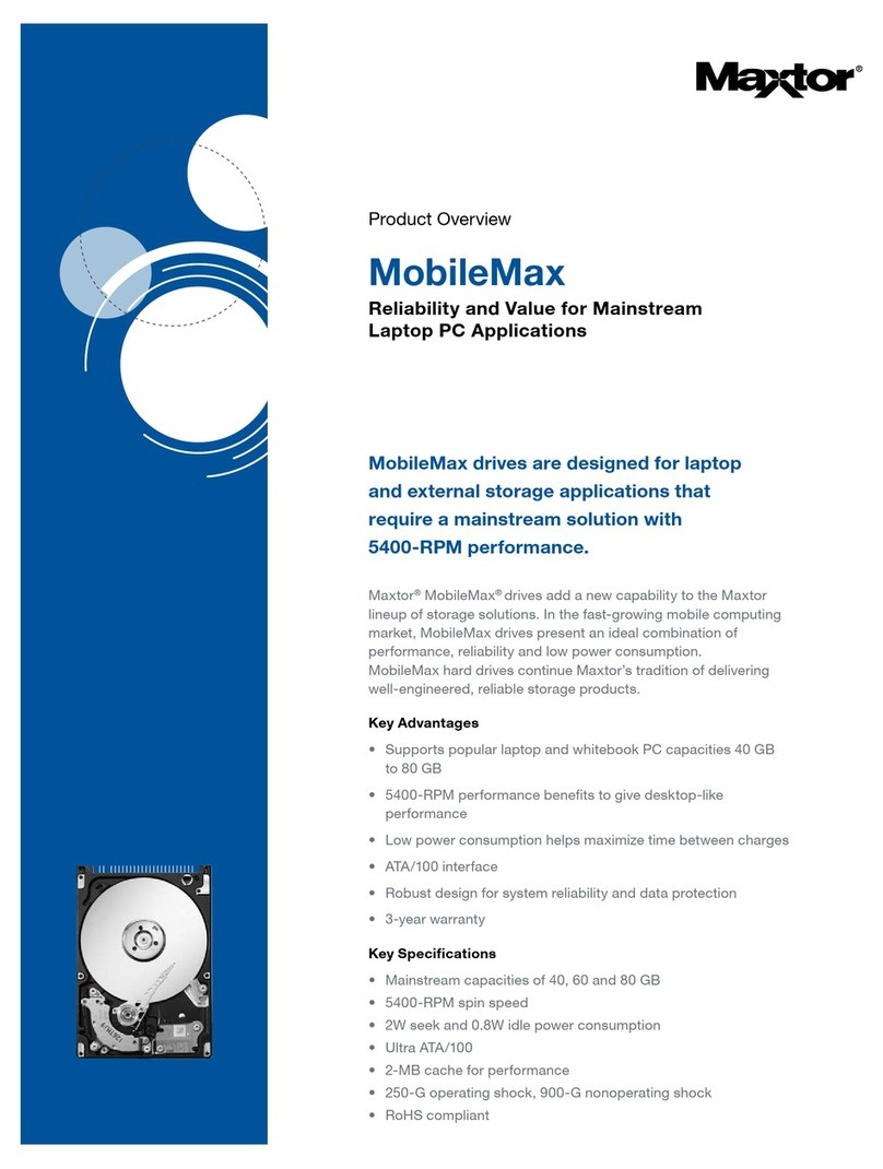 Maxtor MobileMax User manual