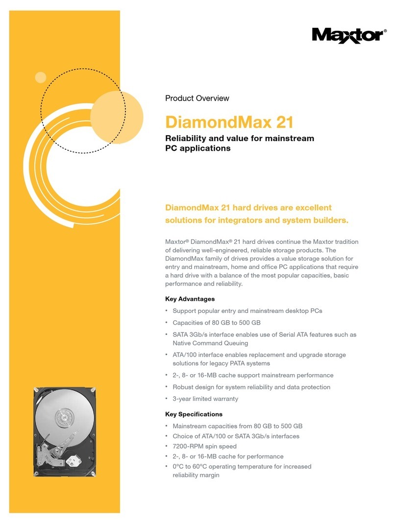 Maxtor DiamondMax 21 User manual