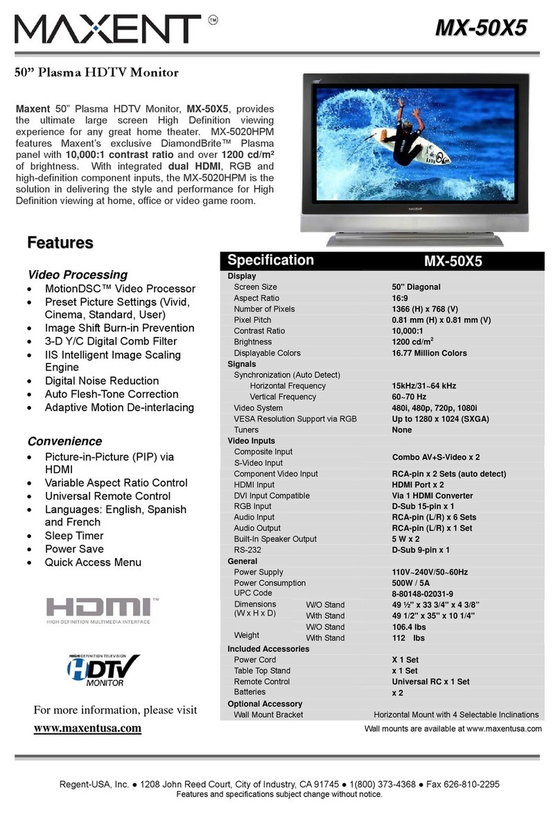 Maxent MX-5020HPM User manual
