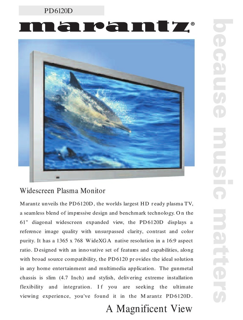 Marantz PD6120D User manual