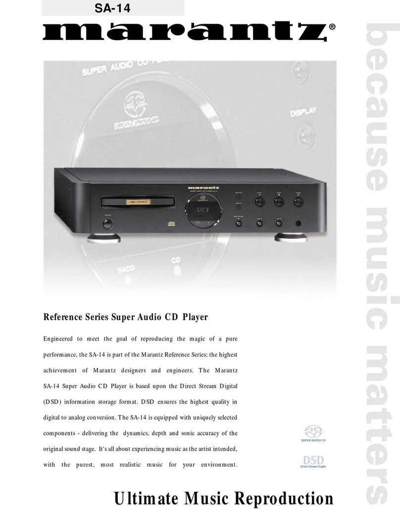 Marantz SA-14 User manual