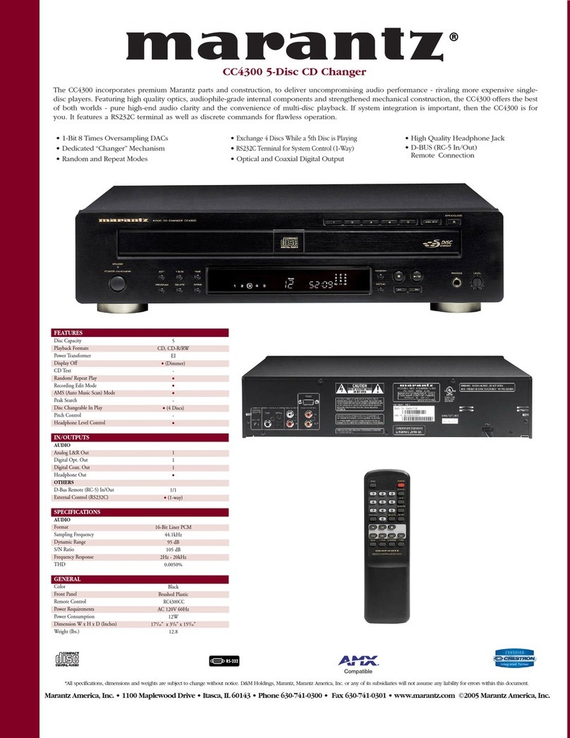 Marantz CC-4300 User manual