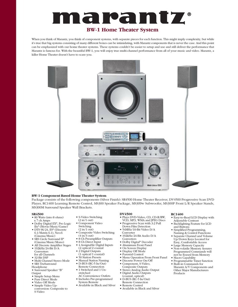 Marantz BW-1 Specifications