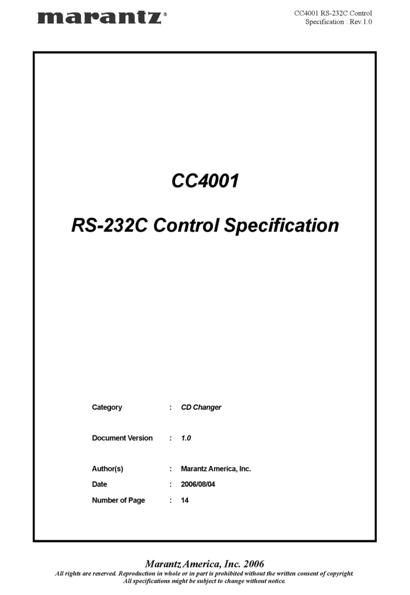 Marantz CC-4001 specification