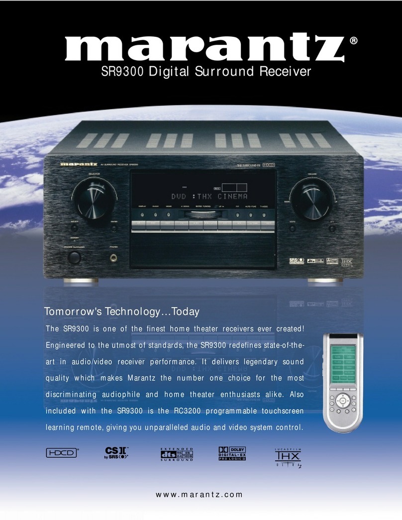 Marantz SR9300 Specifications