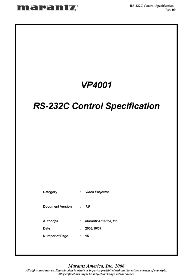 Marantz VP4001 specification