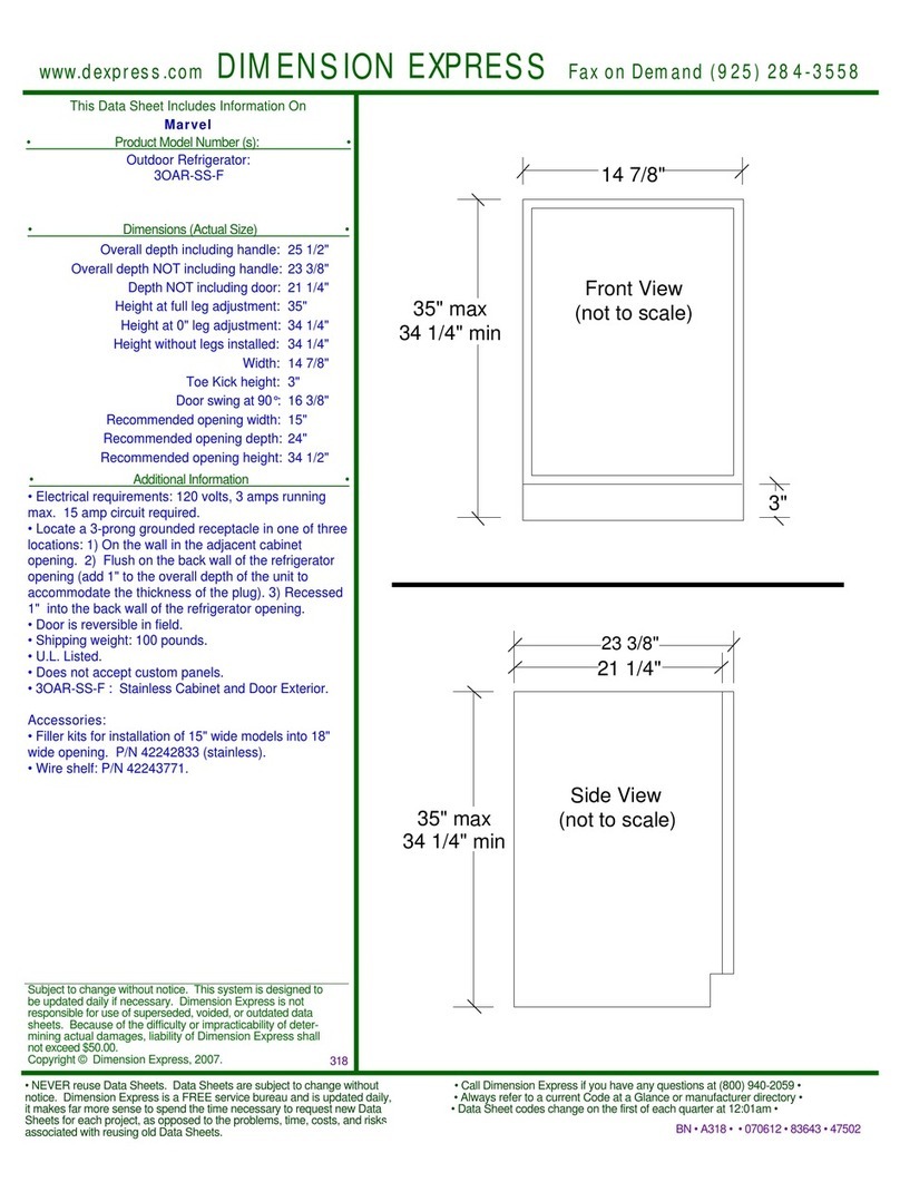 Marvel 3OAR-SS-F User manual Marvel 3OAR-SS-F User manual