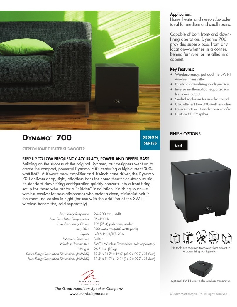 MartinLogan Dynamo 700 brochure