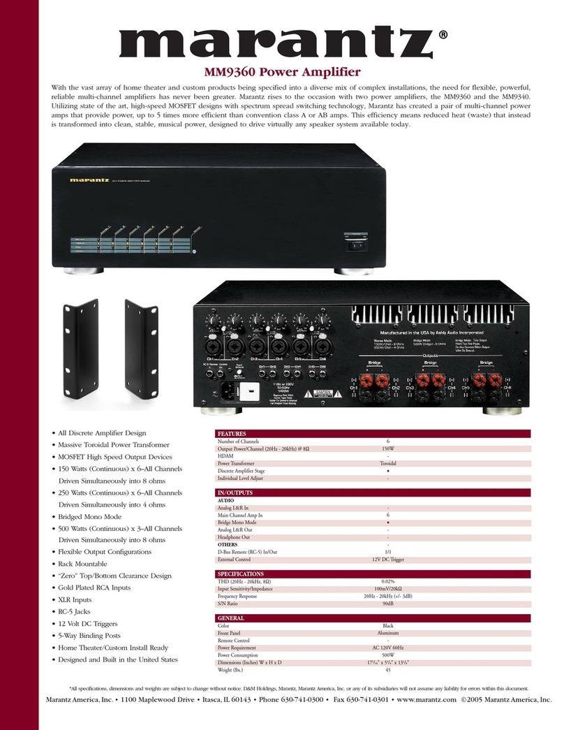 Marantz MM9360 User manual Marantz MM9360 User manual