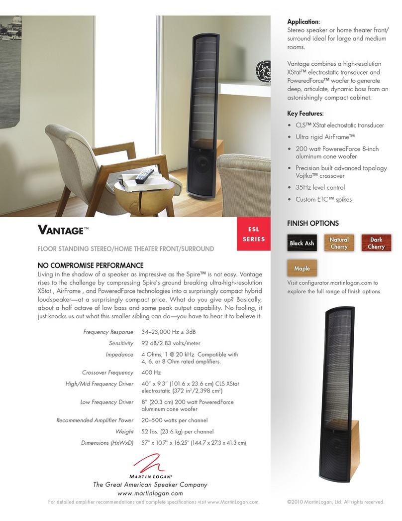 MartinLogan Vantage brochure