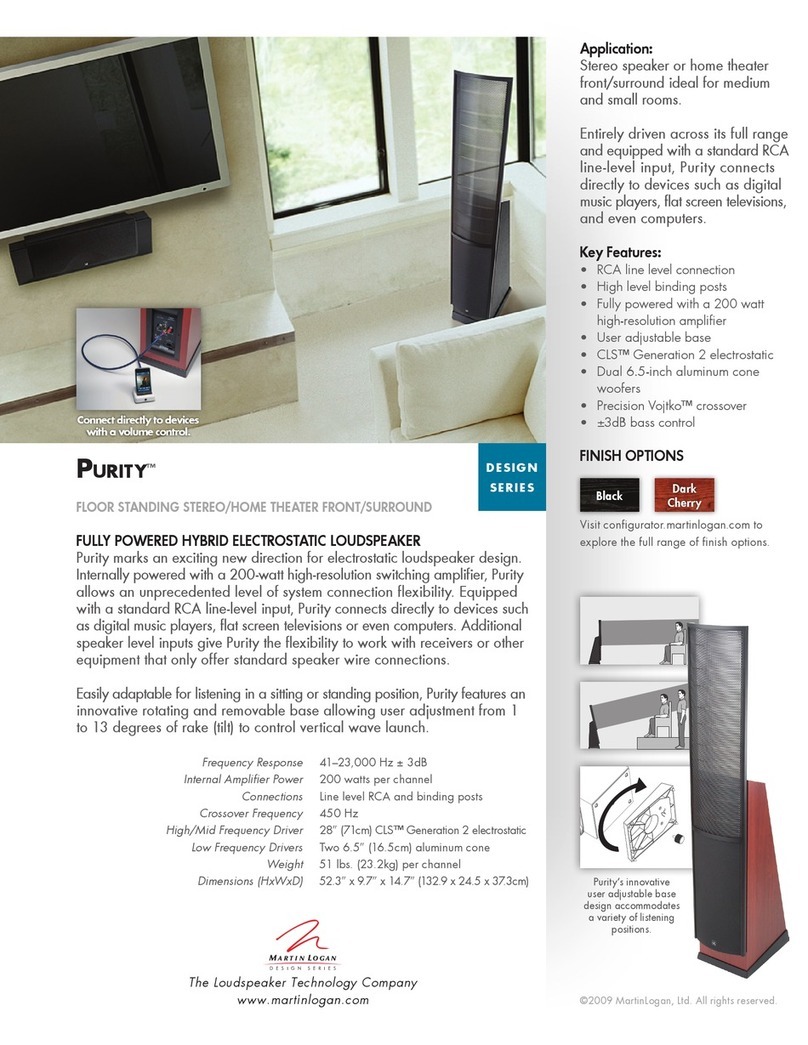 MartinLogan Purity brochure