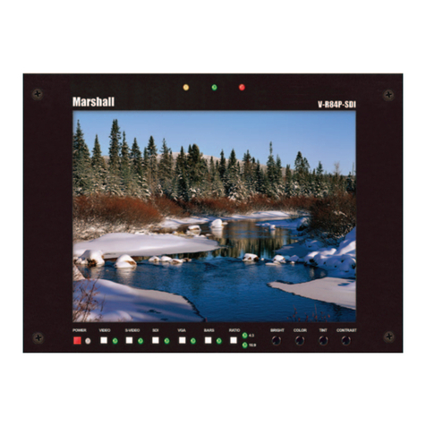 Marshall Amplification V-R84P-SDI User manual Marshall Amplification V-R84P-SDI User manual