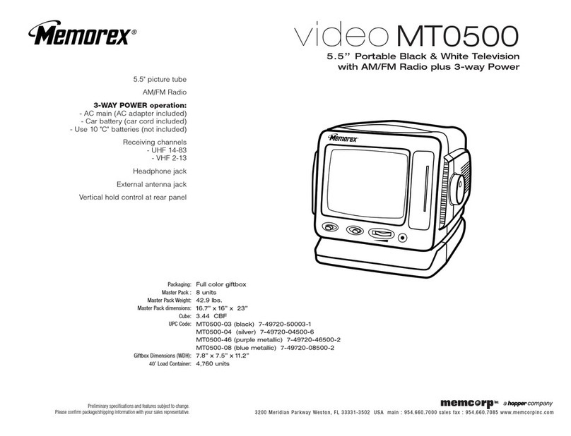 Memorex MT0500 Owner's manual