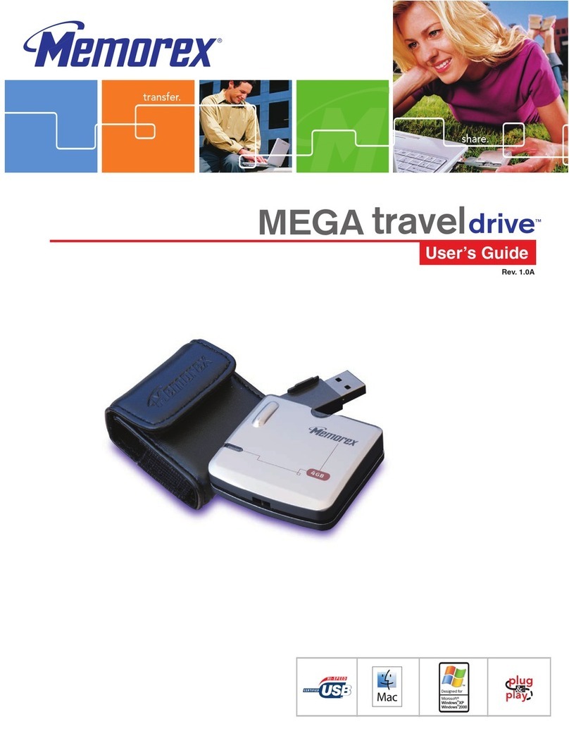 Memorex 32601080 - Mega TravelDrive 8 GB External Hard... User manual Memorex 32601080 - Mega TravelDrive 8 GB External Hard... User manual