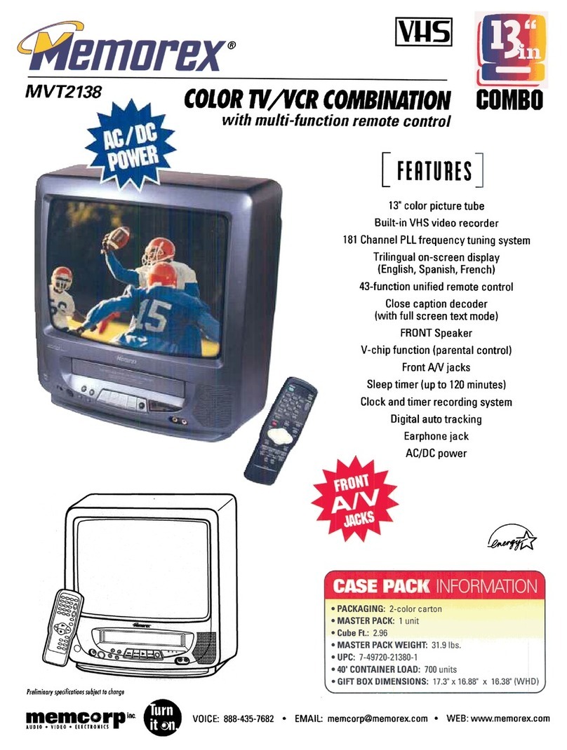 Memorex MVT2138 User manual