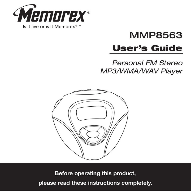 Memorex MMP8563 User manual Memorex MMP8563 User manual