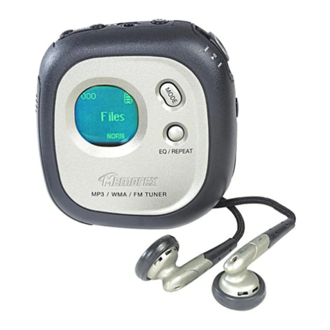 Memorex MMP8500 - Biomorph 128 MB Digital Player User manual