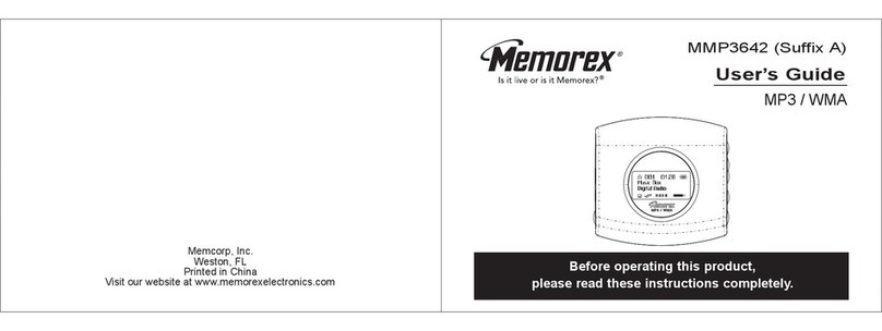 Memorex MMP3642A User manual