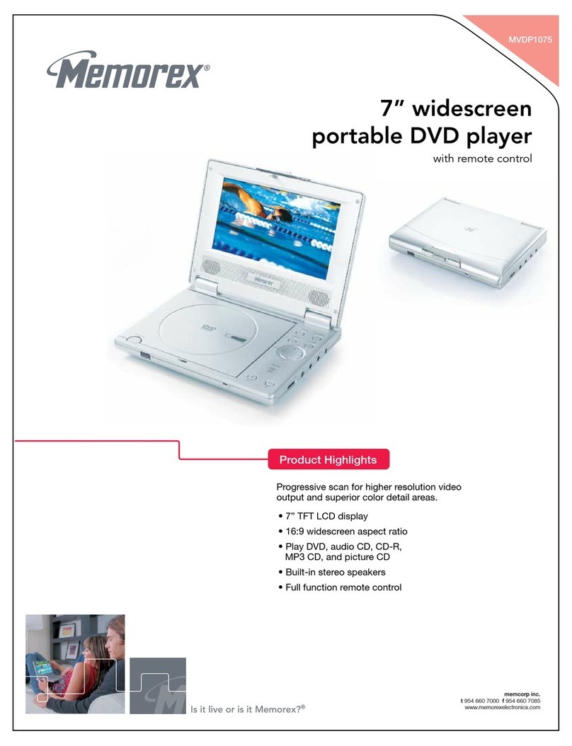 Memorex MVDP1075 Specifications