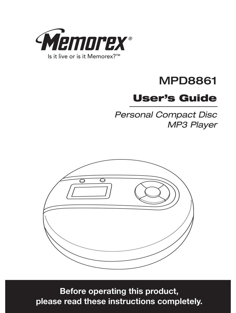Memorex MPD8861PLL User manual Memorex MPD8861PLL User manual