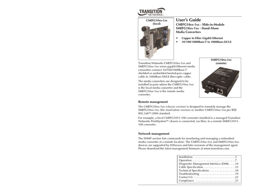 Transition Networks CMEFG1013-100 User manual