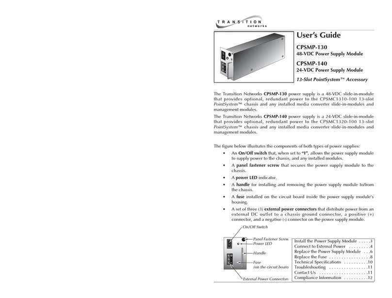 Transition Networks CPSMP-130 User manual