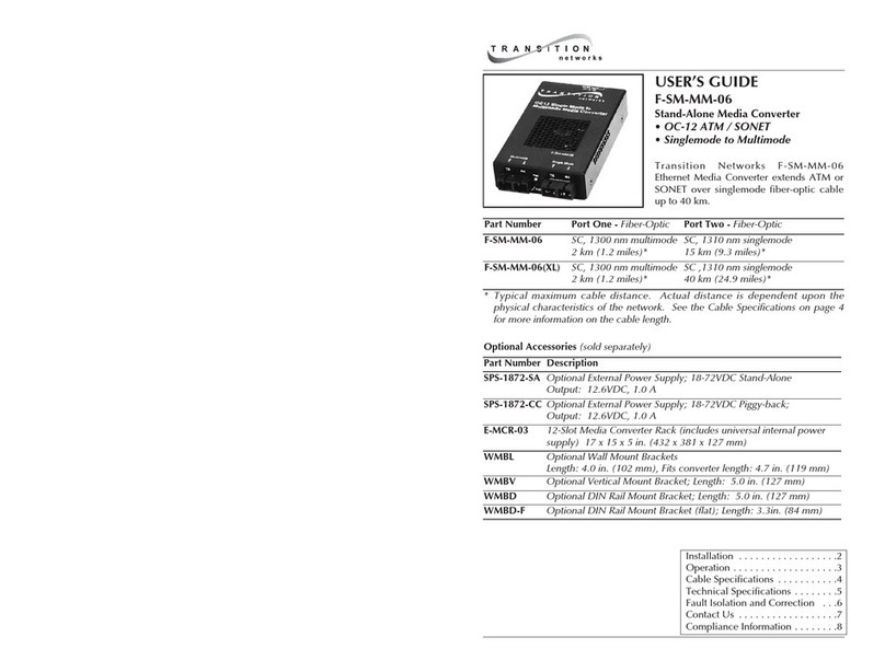 Transition Networks F-SM-MM-06(XL) User manual