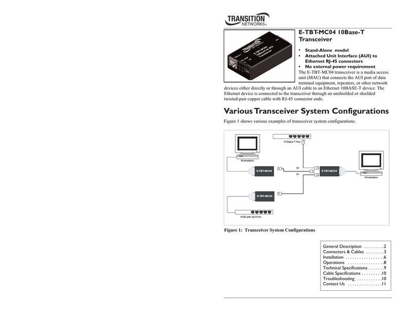 Transition Networks E-TBT-MC04 user guide Transition Networks E-TBT-MC04 user guide