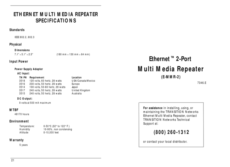 Transition Networks E-MMR-2 User manual