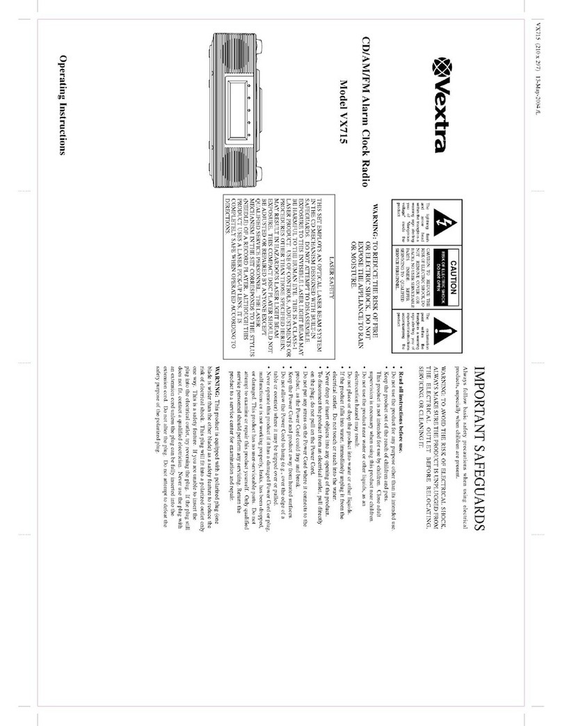 Vextra VX715 operating instructions