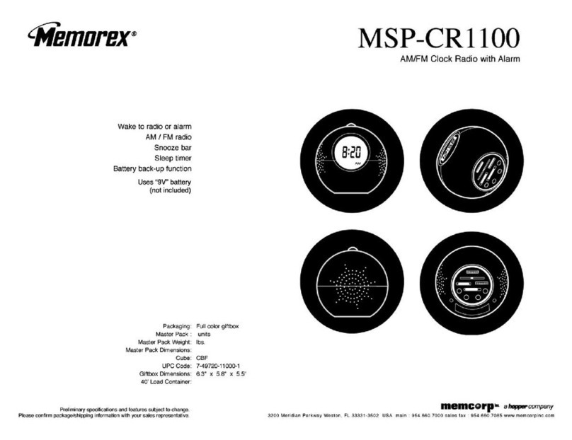 Memorex MSP-CR1100 User manual