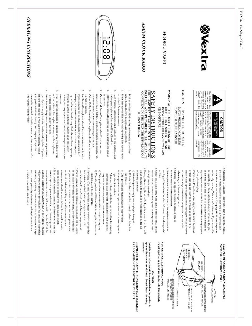 Vextra VX504 operating instructions