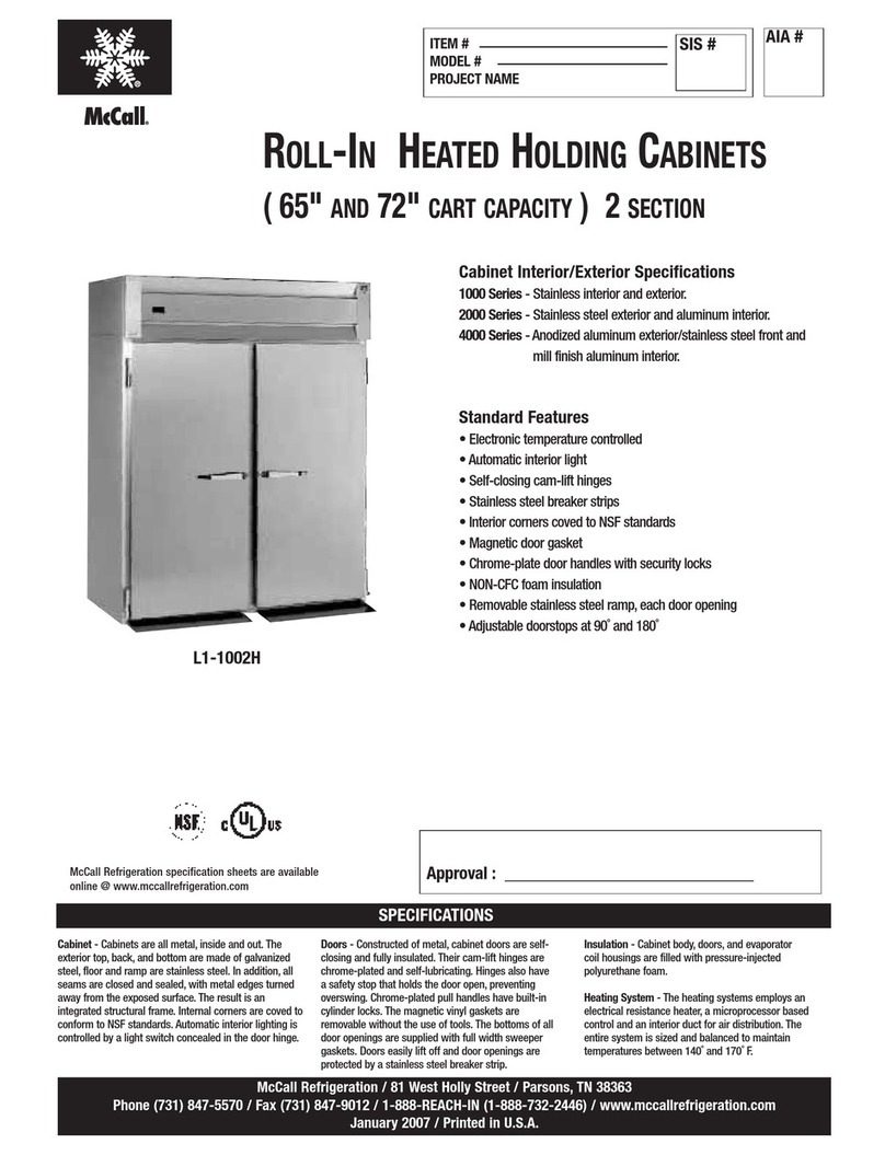 McCall L1-1002 Specifications