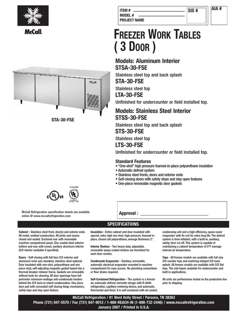 McCall LTA-30-FSE Specifications