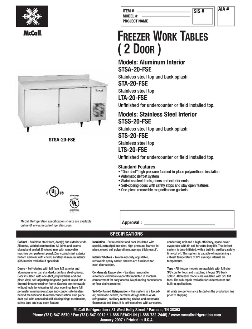 McCall LTA-20-FSE Specifications