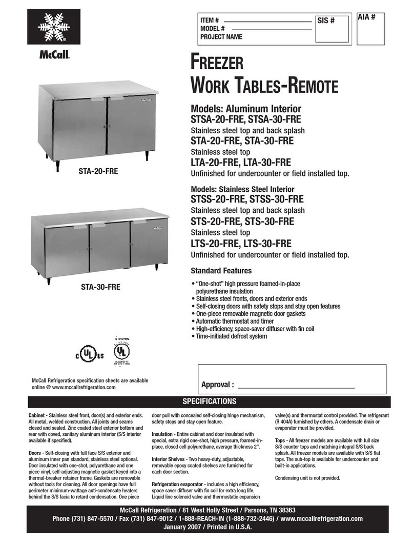 McCall LTA-20-FRE User manual