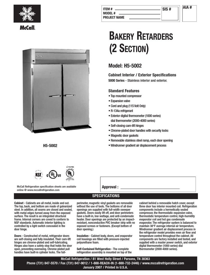 McCall H5-5002 Specifications