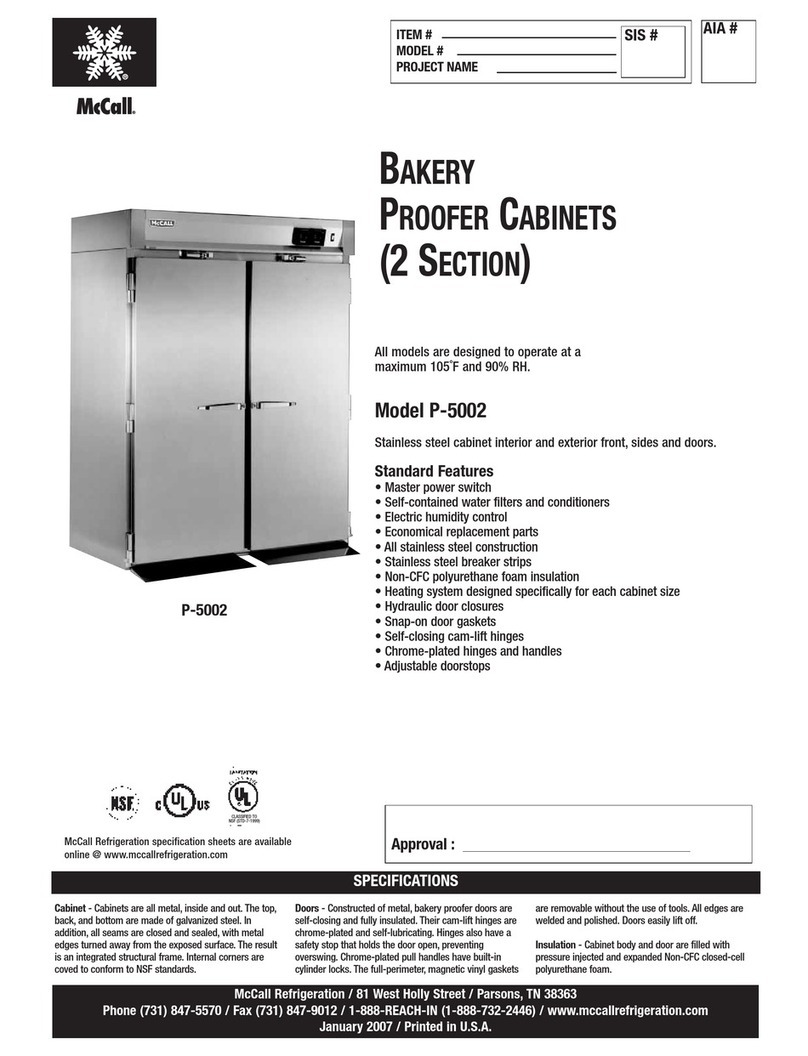 McCall P-5002 Specifications