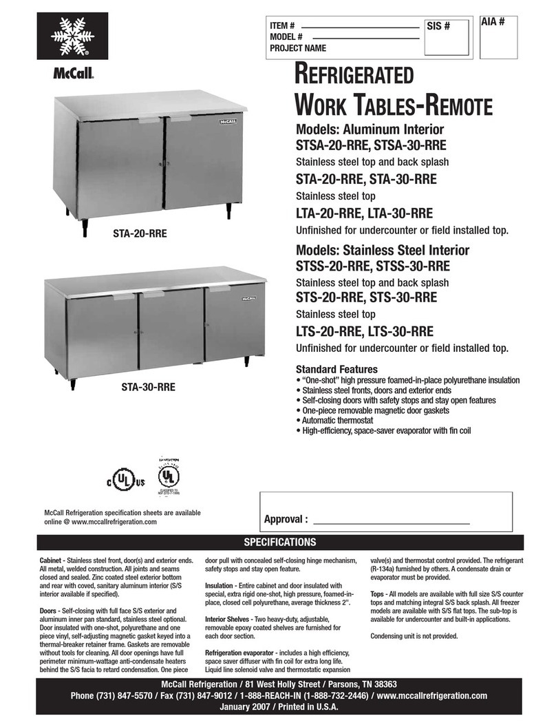 McCall LTA-20-RRE Specifications