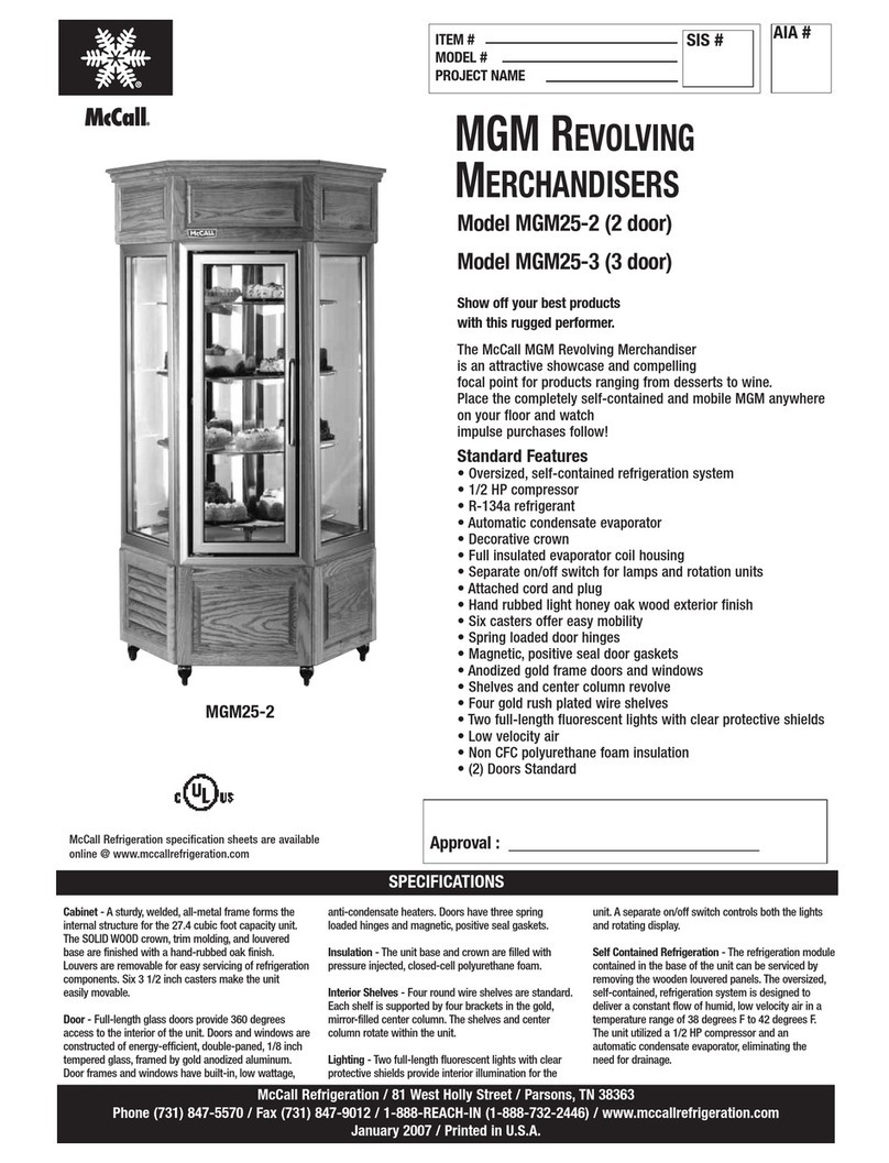 McCall MGM25-2 Specifications